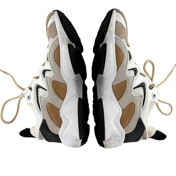 Sandro Atomic Beige & Off-White High Top Sneakers Size 41 - Picture 6 of 9